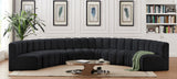 Arc - Velvet 8 Piece U-Shaped Modular Sofa