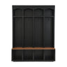 Entryway Hall Tree With Bench, 4 Hooks & Open Storage Space