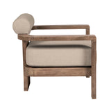 Relic - Outdoor Patio Chair - Weathered Eucalyptus / Taupe