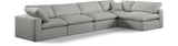 Comfy - 5 Piece Linen Modular Sectional