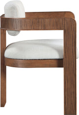 Sacha - Linen Dining Chair With Brown Base (Set of 2)