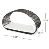 Abigal - Outdoor Wicker Daybed With Cushion