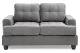 Stylish Transitional Loveseat For Two