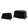 Upholstered Storage Ottoman Set With Reversible Lid