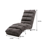 Massage Chaise Lounge Indoor With Remote Control, Ergonomic Electric Massage Lounger