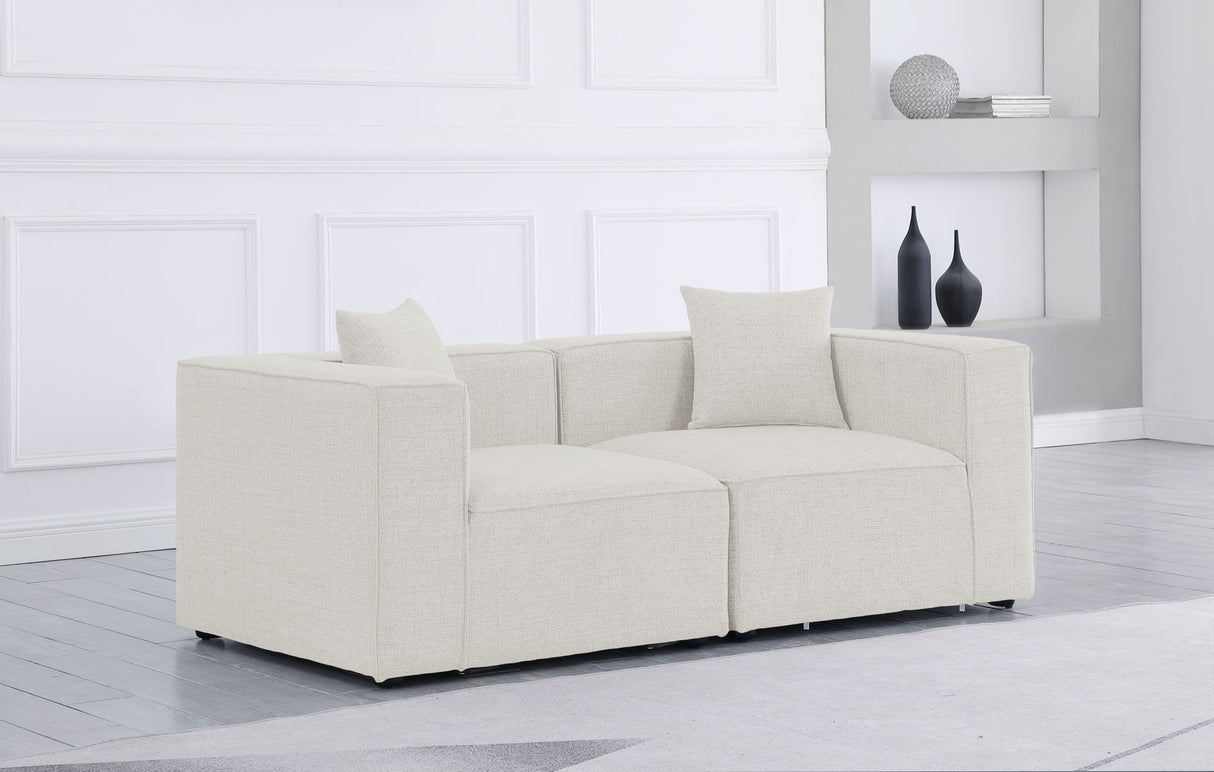 Cube - Linen Modular 2 Seat Sofa