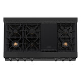 Kitchen Package with 48 in. Black Stainless Steel Rangetop, 48 in. Convertible Range Hood and Double Wall Oven - (3KPRTBRH48AWD) -
