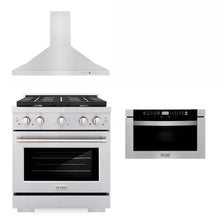 30 in. Kitchen Package with Stainless Steel Gas Range, Convertible Vent Range Hood and Microwave Drawer - (3KPSGRRH30MW) -