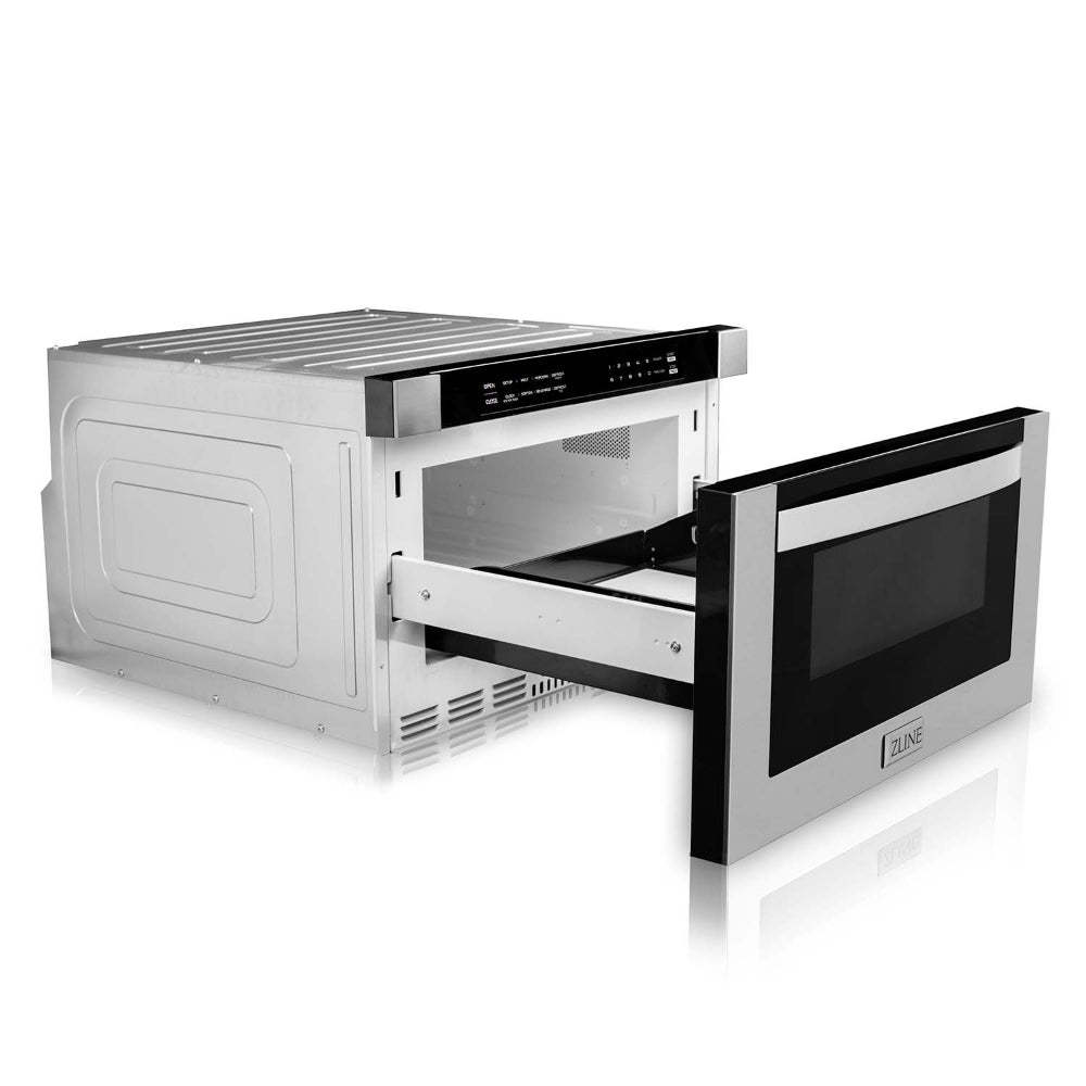 30 in. Kitchen Package with Stainless Steel Gas Range, Convertible Vent Range Hood and Microwave Drawer - (3KPSGRRH30MW) -