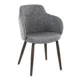 Boyne - Farmhouse Dining / Accent Chair (Set of 2) - Dark Walnut Legs