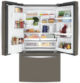 GE GYE22GMNES - 36 in. 22.1 cu. ft. Counter Depth French Door Refrigerator with Ice & Water Dispenser - Fingerprint Resistant Slate
