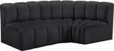 Arc - Faux Leather 3 Piece Sofa