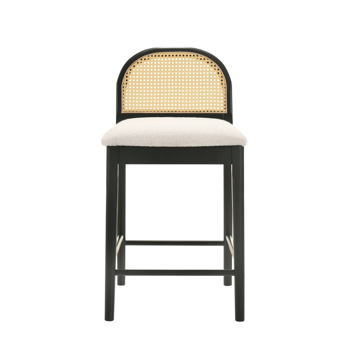 Lucio - Modern Farmhouse Wood Counter Height Kitchen Bar Stool