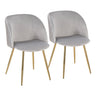 Luna - Pleated Contemporary Chair (Set of 2)