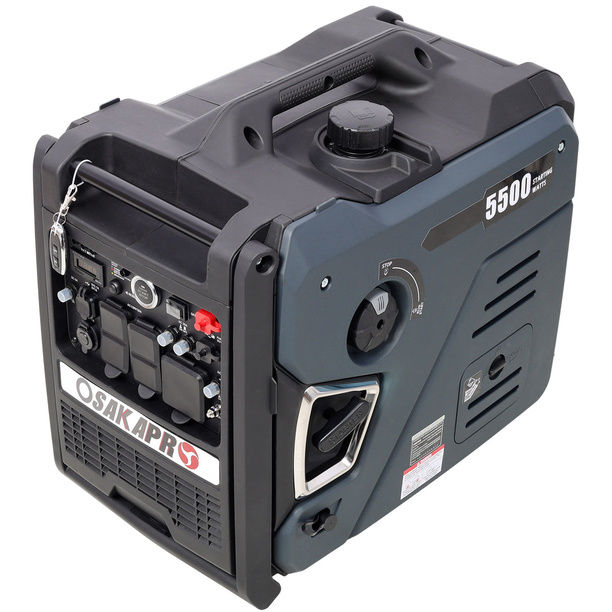 Super Quiet Inverter Generator 5.5Kw Portable Dual Fuel Electric & Remote Start Aluminium