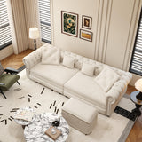 3 In 1 Pull Out Convertible Sleeper Sofa Bed, King Size, Chaise Lounge