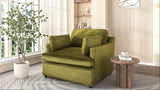 Oversized Accent Chair Comfortable Armrest Cushions, Versatile Neutral Style, Elegant Design, Durable Frame
