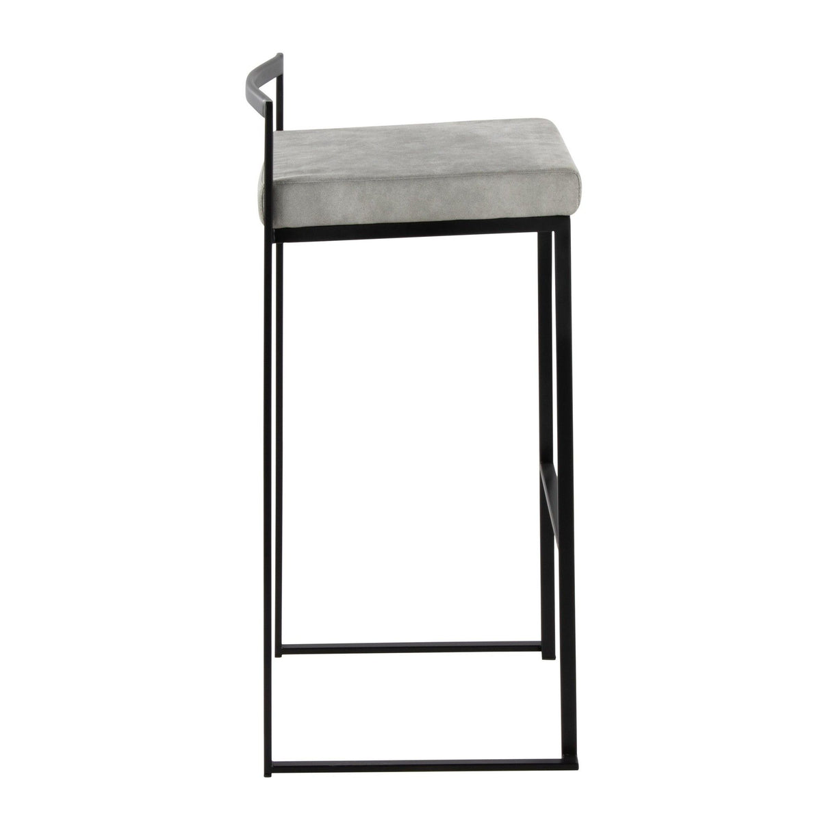 Fuji - Stackable Barstool - Black Metal