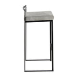 Fuji - Stackable Barstool - Black Metal