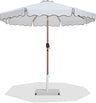 Amalfi - Aluminum Patio Umbrella - White Base / Light Brown Pole