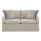 Upendo - Loveseat With 2 Pillows - Beige Linen