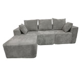 Corner Combination Sofa Sectional Couch With Soft Fabric