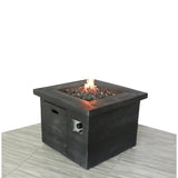 Fibre Reinforced Propane / Natural Gas Fire Pit Table - Charcoal