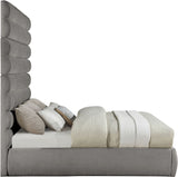 Adam - Chenille Fabric Bed With 89" Headboard