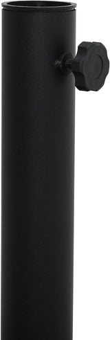 Fiji - Aluminum Patio Umbrella With Square Black And White Base