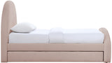 Andaz - Chenille Fabric Upholstered Trundle Bed