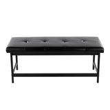 Fuji - Bench - Black Metal Base