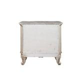 Gorsedd - Nightstand With Marble Top - Marble Top & Golden Ivory