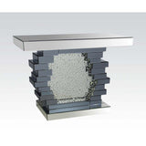 Nysa - 47" X 14" Console Table - Mirrored & Faux Crystals