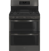 GE Profile(TM) 30" Free-Standing Gas Double Oven Convection Range with No Preheat Air Fry - (PGB965BPTS)