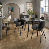 Clara - Dining Table - Black And Clear