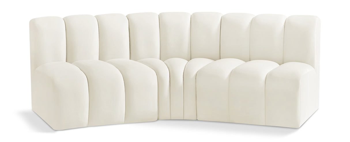 Arc - Velvet 3 Piece Modular Corner Sofa