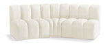 Arc - Velvet 3 Piece Modular Corner Sofa