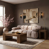 Orin - Velvet Performance Fabric Upholstered 2 Piece Modular Sofa