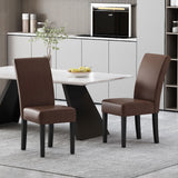 Contemporary Dining Chair With Rubberwood Legs (Set of 2)