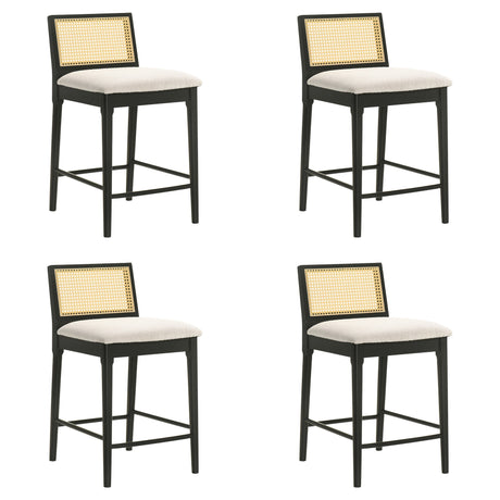 Tobias - Coastal Modern Wood Counter Height Kitchen Bar Stool