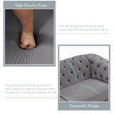 Upholstered 3 Piece Sofa Set With Legs