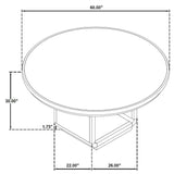 Bangor - Round Dining Table Set With Arm Chairs