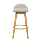 Vera - Upholstered Wood Counter Height Barstool