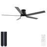 Flush Mount Ceiling Fan With Light
