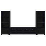 Jupiter - 3 Piece Entertainment Center TV Stand - Black