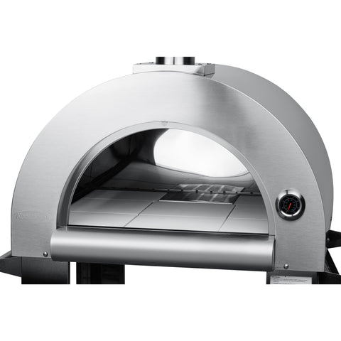32 in. Outdoor Wood Fired Pizza Oven in Stainless-Steel (KM-OKS-WFPO)