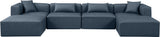 Cube - 6 Piece Modular Double Chaise Sectional