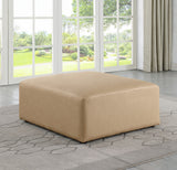 Cube - Ottoman - Tan
