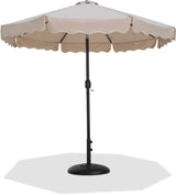 Amalfi - Patio Umbrella - Black Base / Black Pole