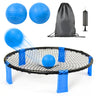 Outdoor Roundnet Game Set With 2 Balls, Sturdy Net And Carry Bag